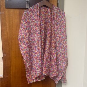 Old Navy Colorful Floral Kimono